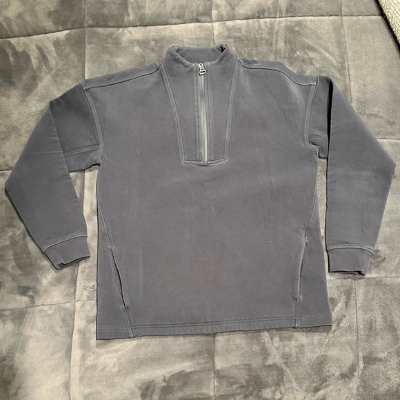 Banana Republic BR Standard Scuba-Knit Sweatshirt Tunic Silky Coal XS - Picture 4 of 9